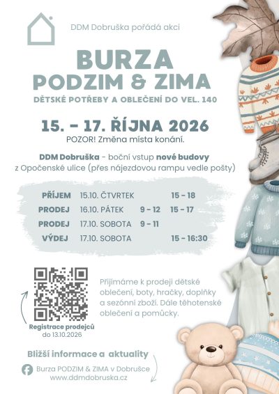 BURZA PODZIM & ZIMA v&nbsp;Dobrušce